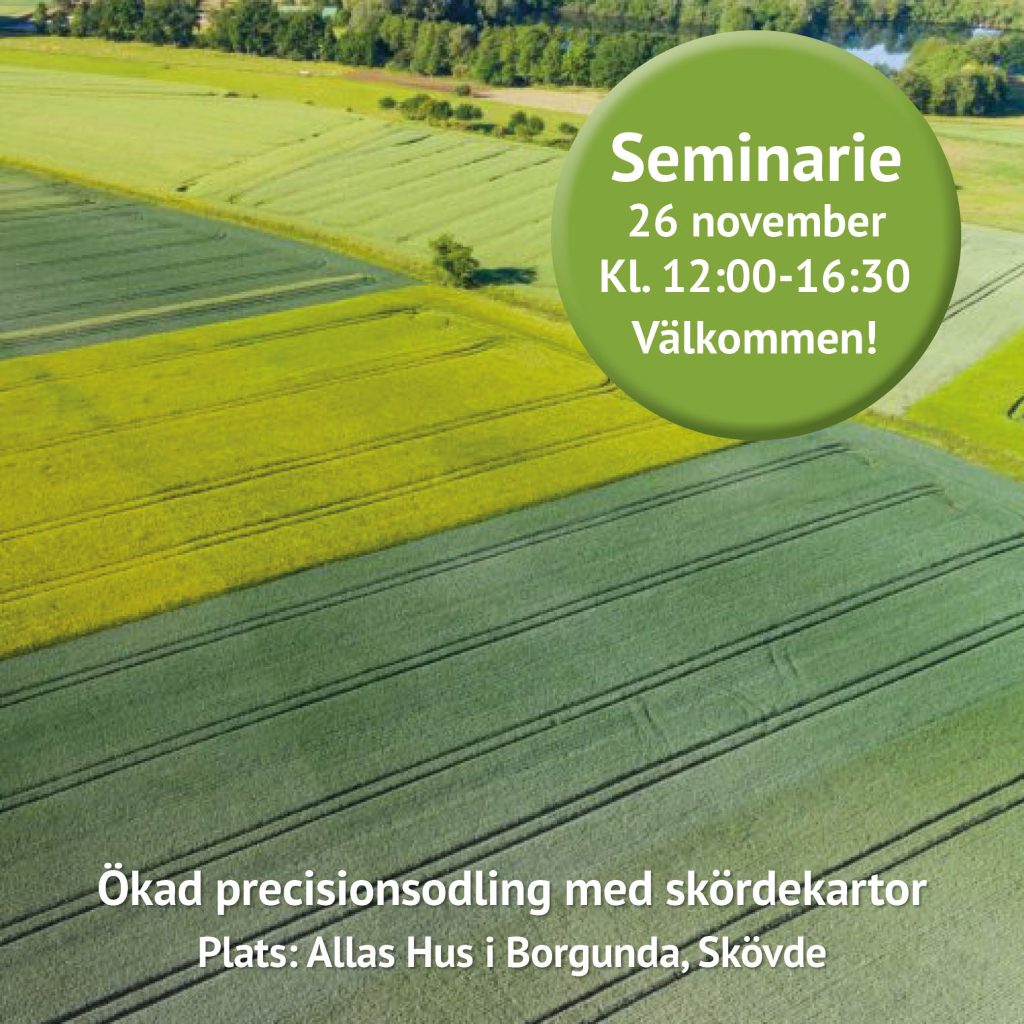 2024-11 Seminarie POS med skördekartor | Agroväst